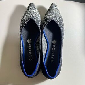 Rothy's Black and Blue Flats